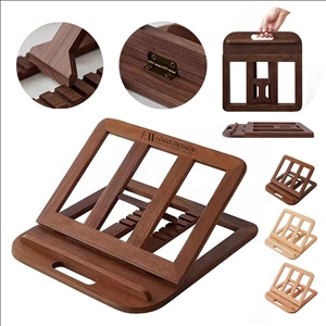 Foldable Wooden Multi-Angle Adjustable Laptop Stand